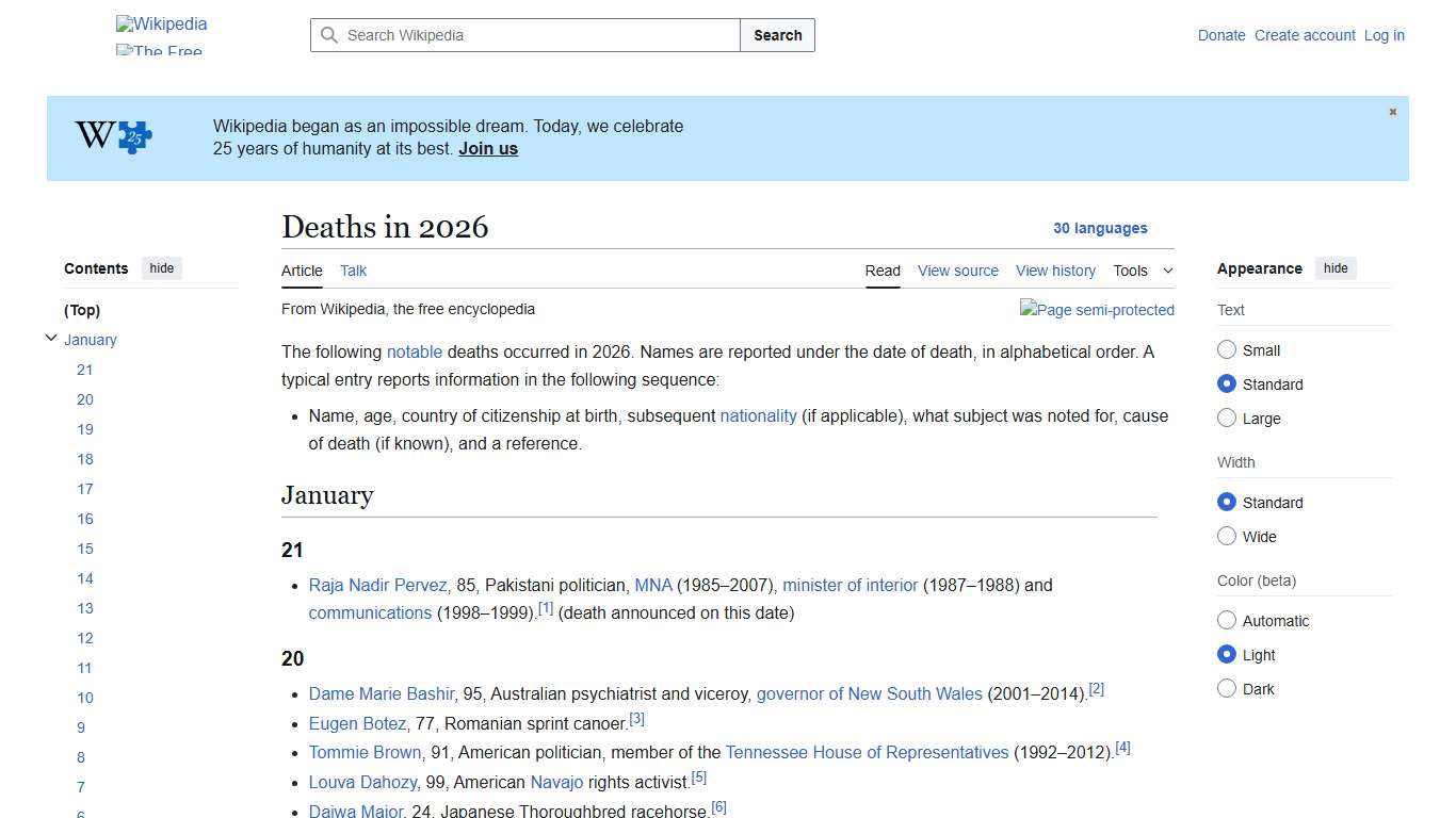 Deaths in 2026 - Wikipedia